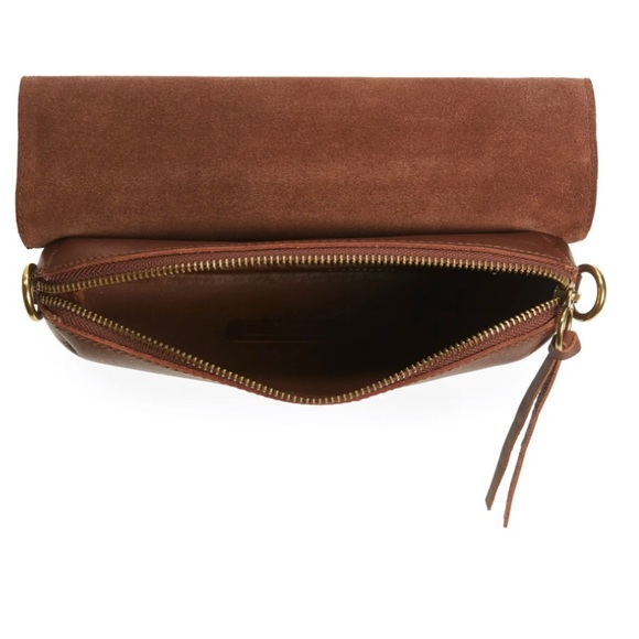 New! Madewell The Flap Crossbody Bag Leopard - Picture 3 of 4